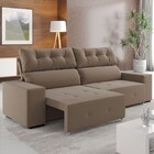 Sofá 4 Lugares Reclinável E Retrátil Socrates Tabaco - Viero