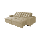 Sofá 4 Lugares Retrátil E Reclinável 2,50m Atlanta - Suede Be