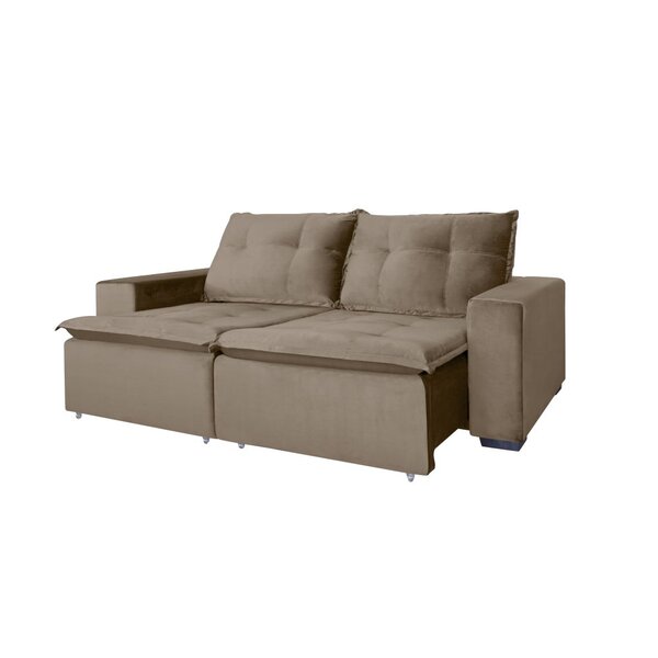 Sofá 4 Lugares Retrátil E Reclinável 2,50m Larah Maciel