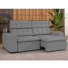 Sofá 4 Lugares Retrátil E Reclinável 207cm Lugano Cinza
