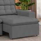 Sofá 4 Lugares Retrátil E Reclinável 207cm Lugano Grafite