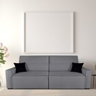 Sofa 4 Lugares Retratil E Reclinavel 250cm Em Linho Romano  C