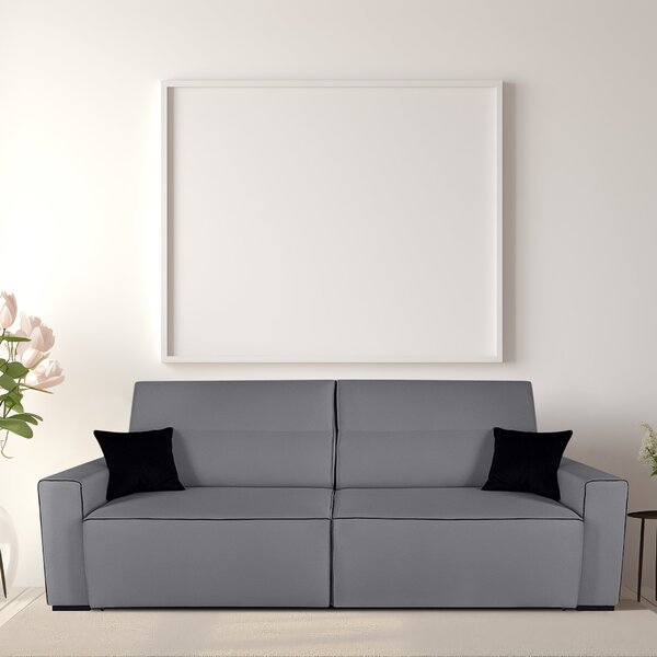 Sofa 4 Lugares Retratil E Reclinavel 250cm Em Linho Romano  C
