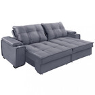 Sofá 4 Lugares Retrátil E Reclinável 250cm Hungria Requinte