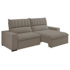 Sofá 4 Lugares Retrátil E Reclinável 250cm New Mali Bege