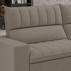 Sofá 4 Lugares Retrátil E Reclinável 250cm New Mali Bege