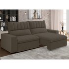 Sofá 4 Lugares Retrátil E Reclinável 250cm New Mali Marrom