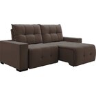 Sofá 4 Lugares Retrátil E Reclinável 250cm Noruega Marrom