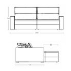 Sofá 4 Lugares Retrátil E Reclinável 250cm Noruega Marrom