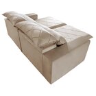 Sofá 4 Lugares Retrátil E Reclinável 250cm Porto  Veludo   Be