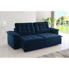 Sofá 4 Lugares Retrátil E Reclinável 250cm Provence Vieiro Az