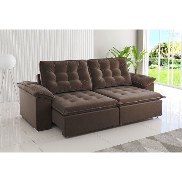 Sofá 4 Lugares Retrátil E Reclinável 250cm Provence Vieiro Bo