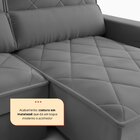 Sofá 4 Lugares Retrátil E Reclinável 250cm Viena Grafite