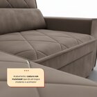 Sofá 4 Lugares Retrátil E Reclinável 250cm Viena Marrom