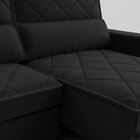 Sofá 4 Lugares Retrátil E Reclinável 250cm Viena Preto