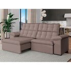 Sofá 4 Lugares Retrátil E Reclinável 270cm Denver Cappuccino