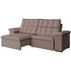 Sofá 4 Lugares Retrátil E Reclinável 270cm Denver Cappuccino
