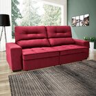 Sofá 4 Lugares Retrátil E Reclinável Com Baú Linoforte Artemis