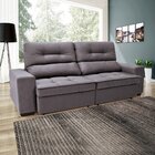 Sofá 4 Lugares Retrátil E Reclinável Com Baú Linoforte Artemis