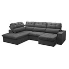 Sofá 4 Lugares Retrátil E Reclinável Com Chaise Esquerdo Velu