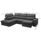 Sofá 4 Lugares Retrátil E Reclinável Com Chaise Esquerdo Velu