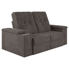 Sofá 4 Lugares Retrátil E Reclinável Com Usb Sala De Estar Ca