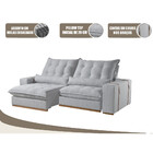 Sofá 4 Lugares Retrátil E Reclinável Detroit  2.50m Molas Ens