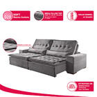 Sofá 4 Lugares Retrátil E Reclinável Elegance 2.50 Metros Vel