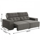 Sofá 4 Lugares Retrátil E Reclinável Living Arábia - Vian