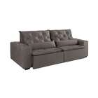 Sofá 4 Lugares Retrátil E Reclinável Macaé Com Usb Veludo Beg