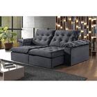 Sofá 4 Lugares Retrátil E Reclinável Martins M-147 Veludo Gra