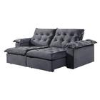 Sofá 4 Lugares Retrátil E Reclinável Martins M-147 Veludo Gra