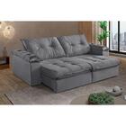 Sofá 4 Lugares Retrátil E Reclinável Martins M-164 Veludo Gra