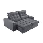 Sofá 4 Lugares Retrátil E Reclinável Martins M-165 Veludo Gra