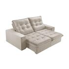 Sofá 4 Lugares Retrátil E Reclinável Martins M-166 Veludo Cre