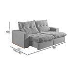 Sofá 4 Lugares Retrátil E Reclinável Martins M-177 Veludo Cin