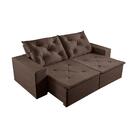 Sofá 4 Lugares Retrátil E Reclinável Martins M-181 Veludo Mar