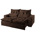 Sofá 4 Lugares Retrátil E Reclinável Máximo 2.50m Veludo Marr