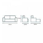 Sofá 4 Lugares Retrátil E Reclinável Paris  Azul