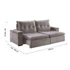 Sofá 4 Lugares Retrátil E Reclinável Pinheiros Com Entrada Us