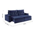 Sofá 4 Lugares Retrátil E Reclinável Pinheiros Com Entrada Us