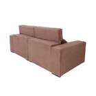 Sofá 4 Lugares Retrátil E Reclinável Roma Suede Marrom