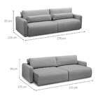 Sofá 4 Lugares Retrátil E Reclinável Siena Veludo Cinza