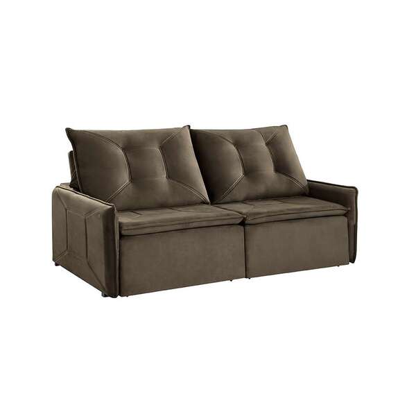 Sofá 4 Lugares Retrátil E Reclinável Slide Com Entrada Usb Ve