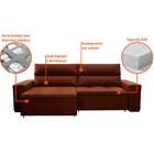 Sofá 4 Lugares Retrátil E Reclinável Spencer Veludo Marrom 26