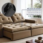 Sofá 4 Lugares Retrátil E Reclinável Super Pilow 200cm Paris