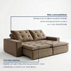 Sofá 4 Lugares Retrátil E Reclinável Super Pilow 200cm Paris