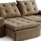 Sofá 4 Lugares Retrátil E Reclinável Super Pilow 200cm Paris