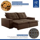 Sofá 4 Lugares Retrátil E Reclinável Super Pilow 200cm Paris