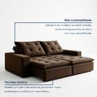 Sofá 4 Lugares Retrátil E Reclinável Super Pilow 200cm Paris